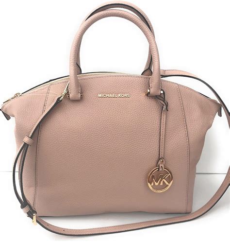 michael kors gray riely pearl gray large|Michael Kors Riley Large Pebble Leather Satchel Pearl Grey .